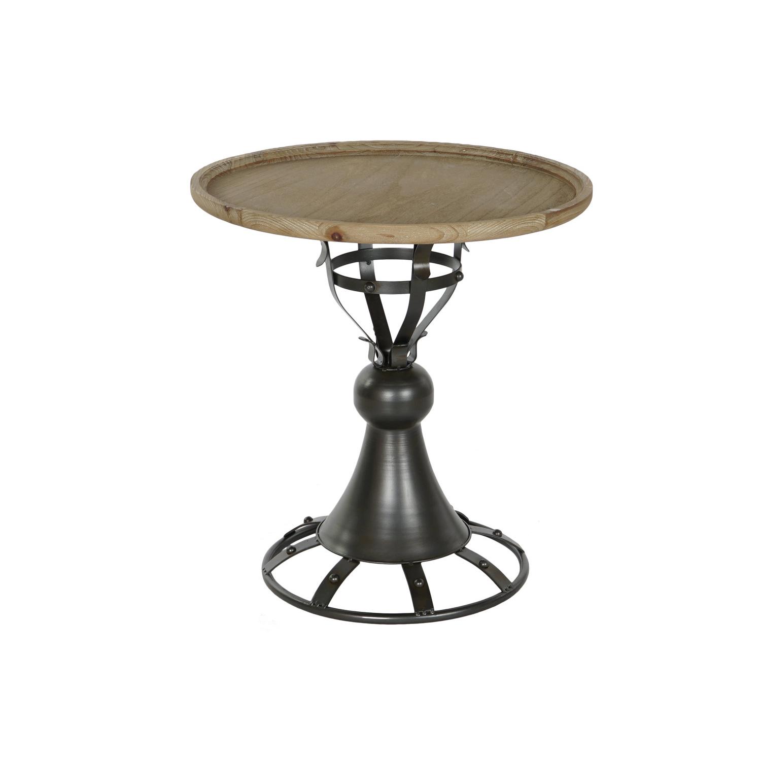Mesita Auxiliar Abeto Metal 60X60X63,5 Negro - Fijalo - El mejor complemento para tu hogar.