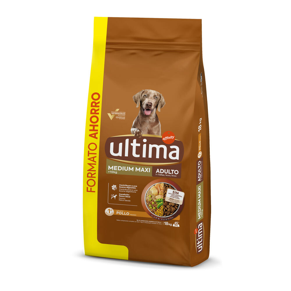 Ultima Comida para Perro Medium-Maxi Adult con Pollo - 18 kg