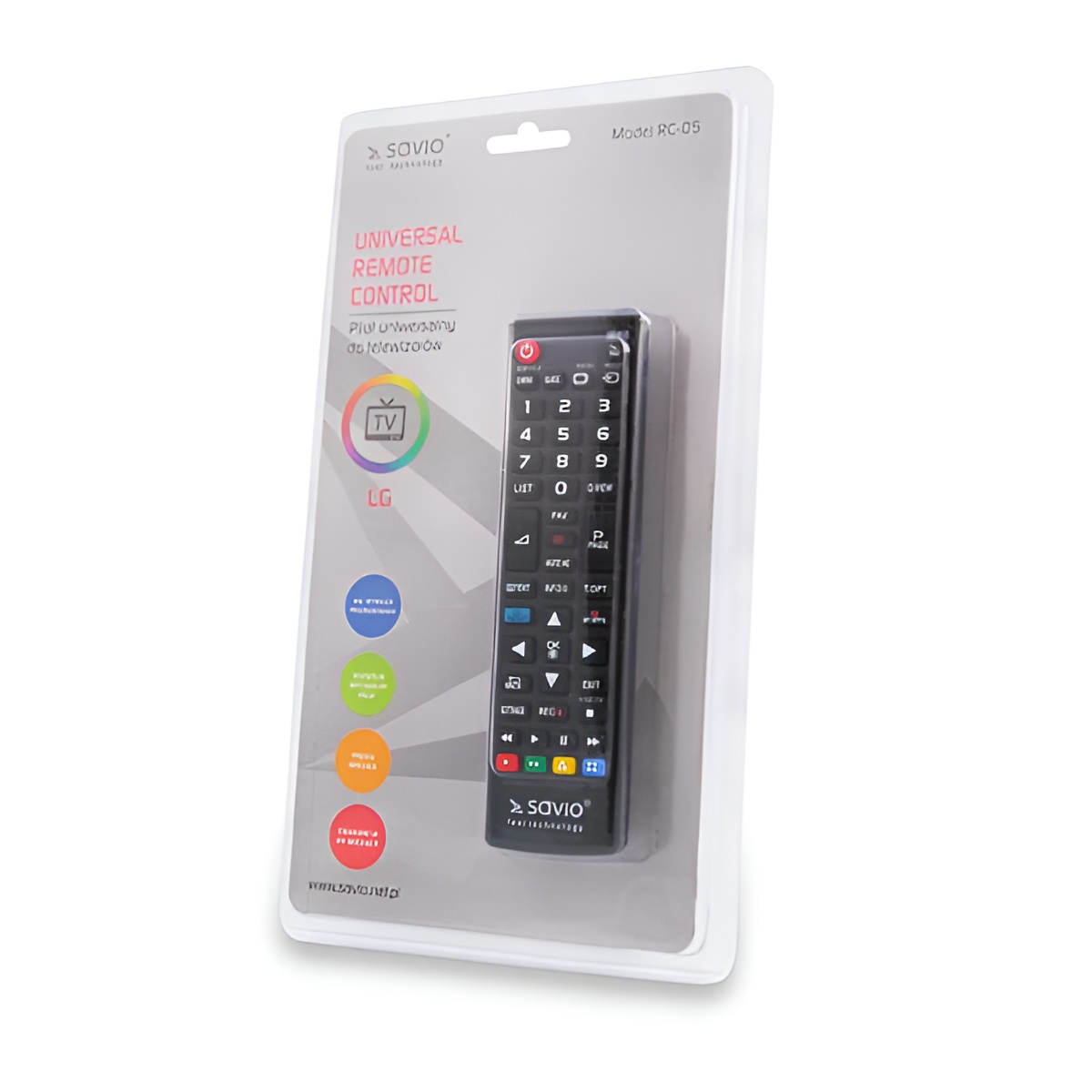Savio universal remote controller/replacement for lg tv rc-05 ir wireless