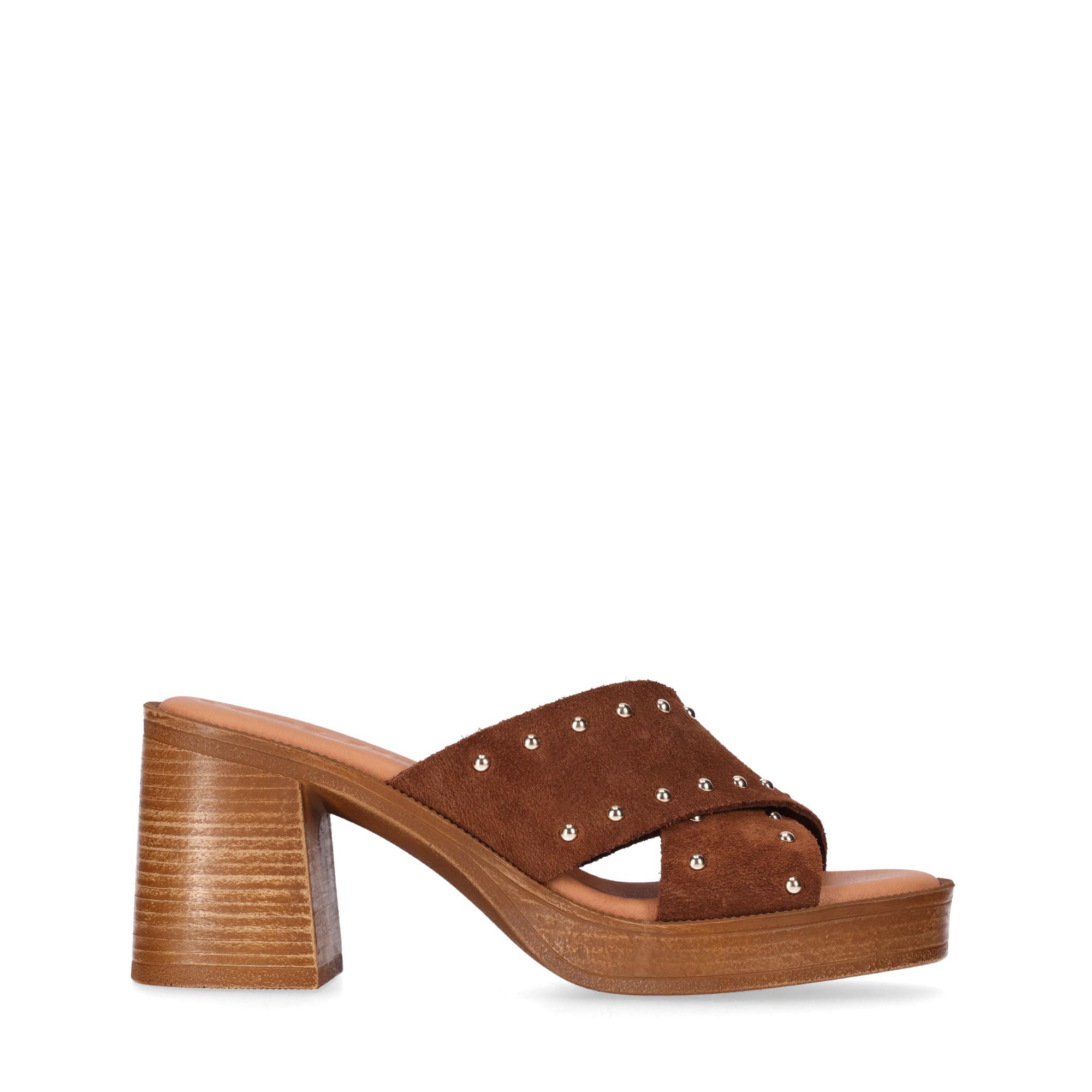 CHIKA10 LEATHER Sandalias Serraje de Mujer Chika10 Leather Tacon alto