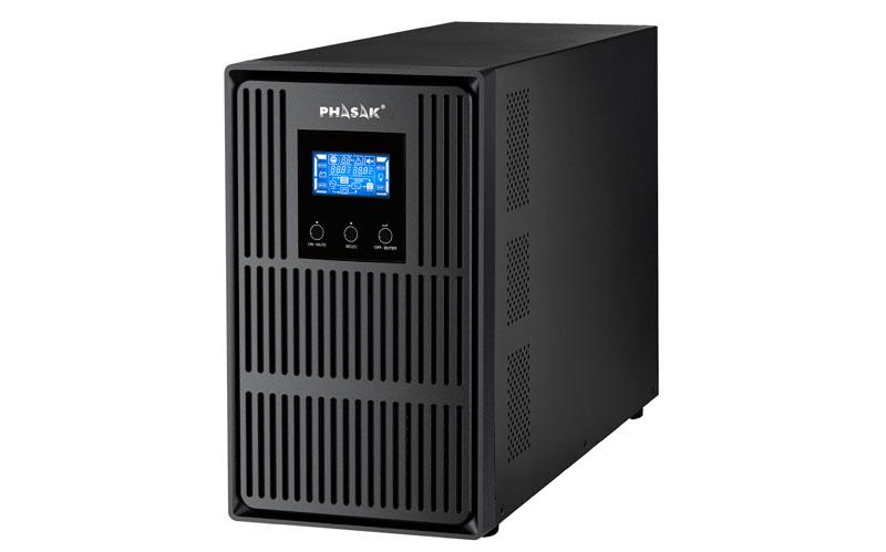 Phasak - Phasak SAI ON-LINE Torre 3000VA 2700W para Protección de Dispositivos Electrónicos