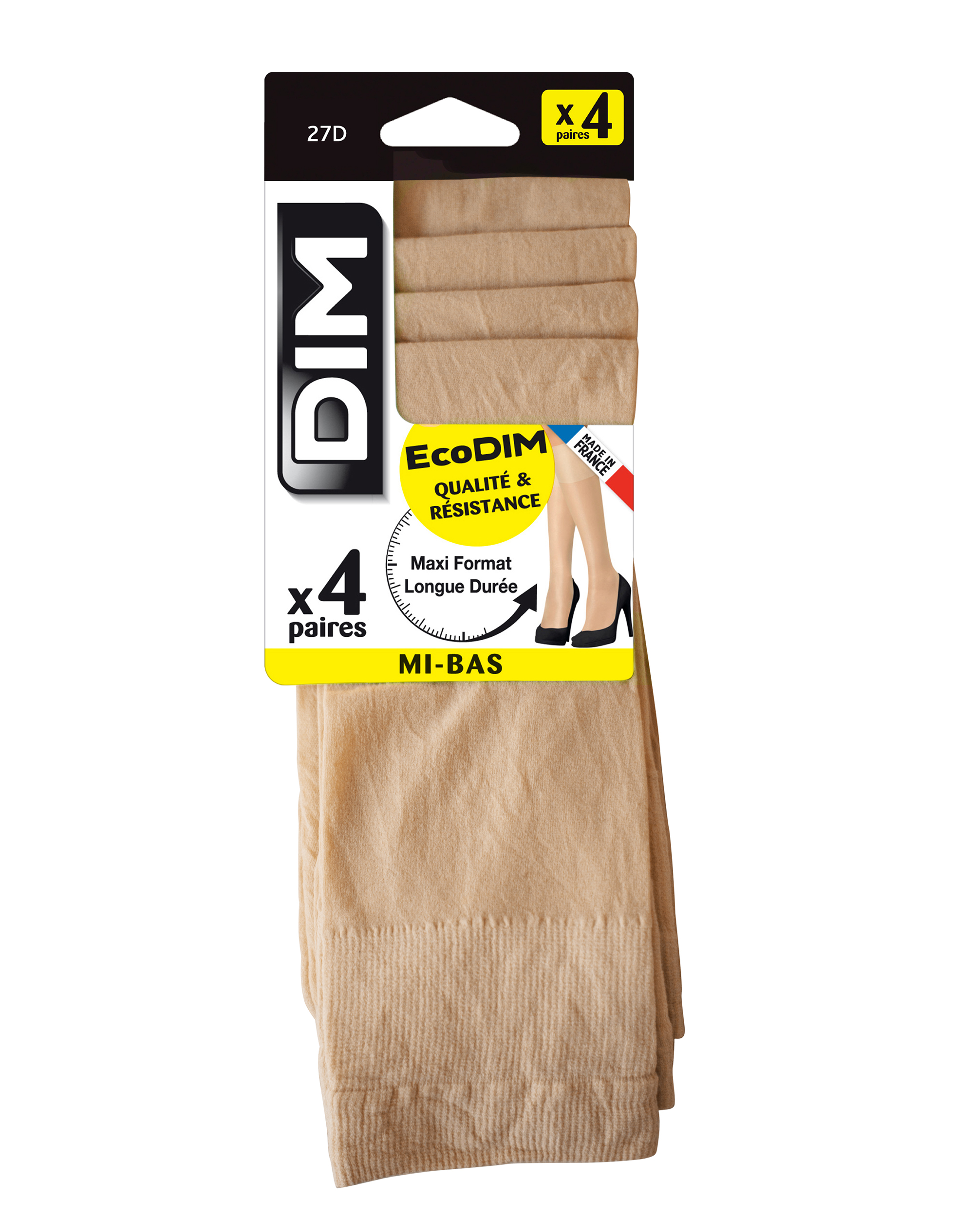Dim Pack de 4 mini medias transparentes de poliamida