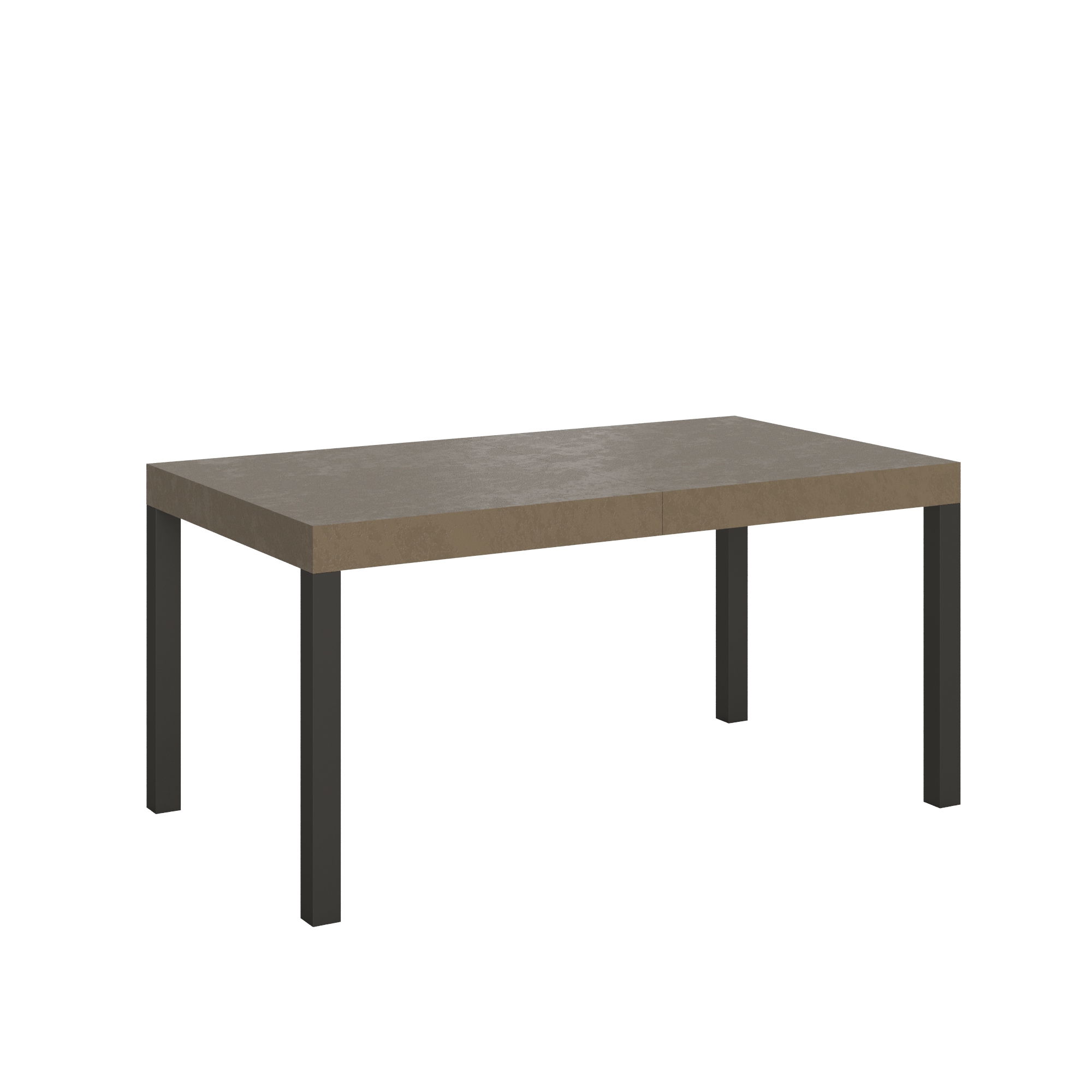 Mesa extensible Everyday 160/244x80 cm gris paloma con patas antracita - Itamoby
