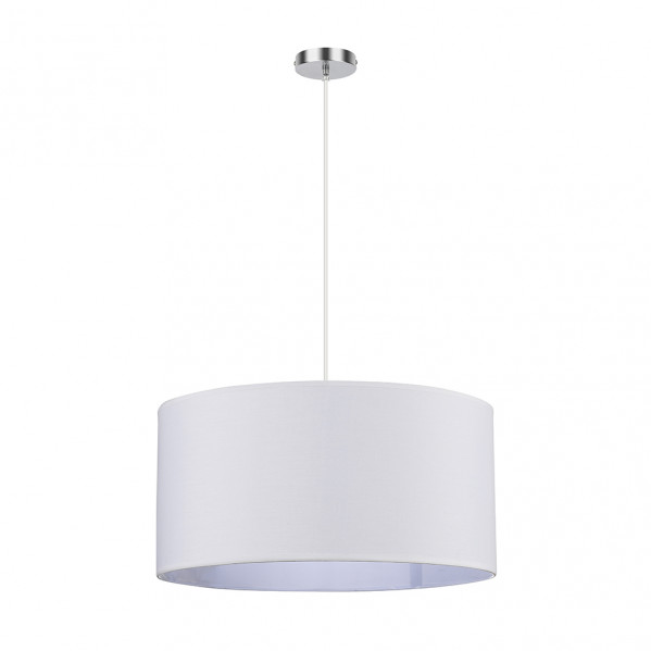 FABRILAMP COLGANTE Chanza en Cromo con pantalla blanca