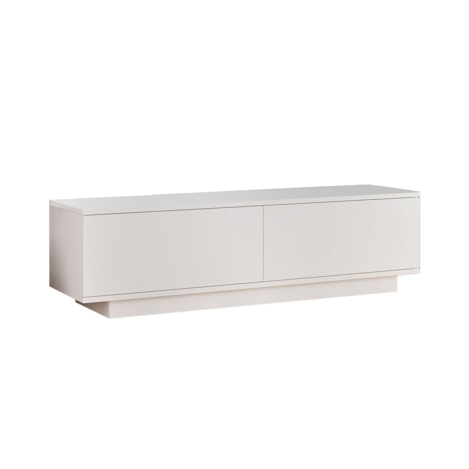 Habitat y Jardin - Soporte de TV de madera "FN1" - 140 x 35 x 38 cm - Blanco