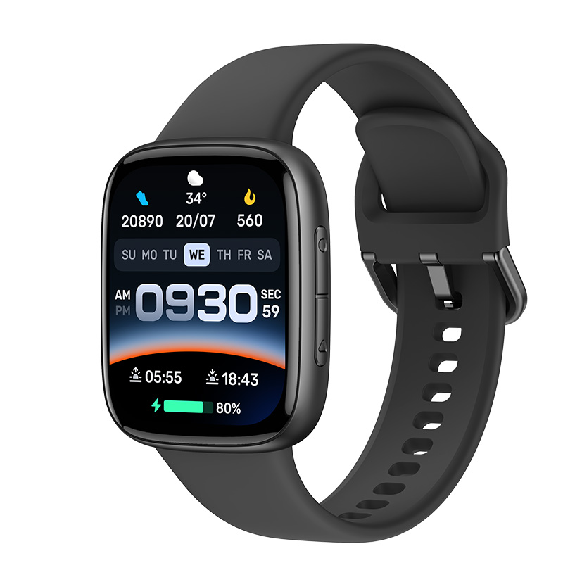 Ostark Smartwatch con Llamadas Bluetooth, Pantalla Táctil Completa 1.27" HD 40 FPS, IP68 Resistente al Agua, Asistente de Voz AI, Monitoreo de Salud 24/7 (Frecuencia Cardíaca, SpO₂, Sueño), 100 Modos Deporte, Notificaciones, para iOS y Android