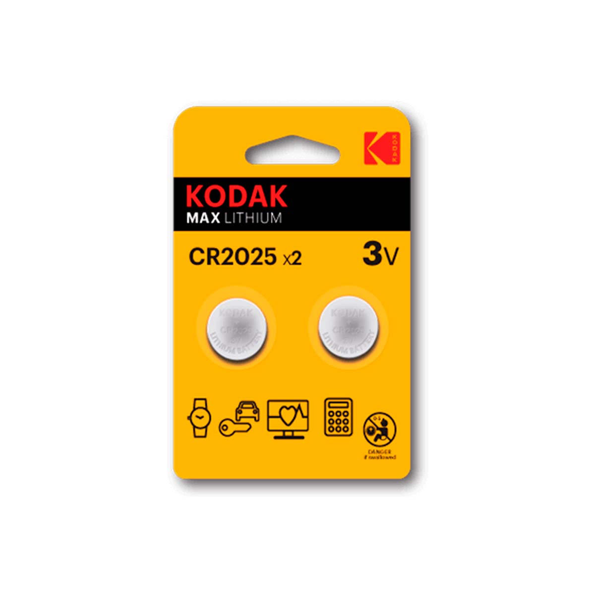 Blister kodak cinco pilas boton / litio ultra 2032 perforado/ 5