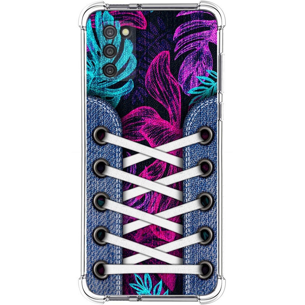 Funda Silicona Antigolpes para Samsung Galaxy A03s diseño Zapatillas 07 Dibujos