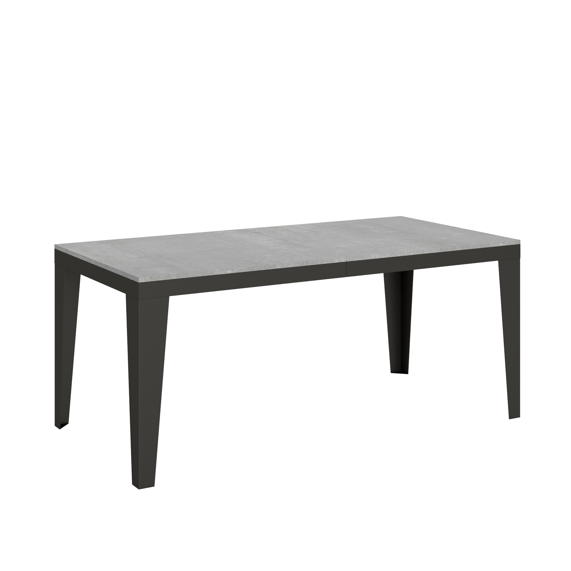 Mesa extensible 90x180/284 cm Flame Evolution Estructura de cemento Antracita - Itamoby