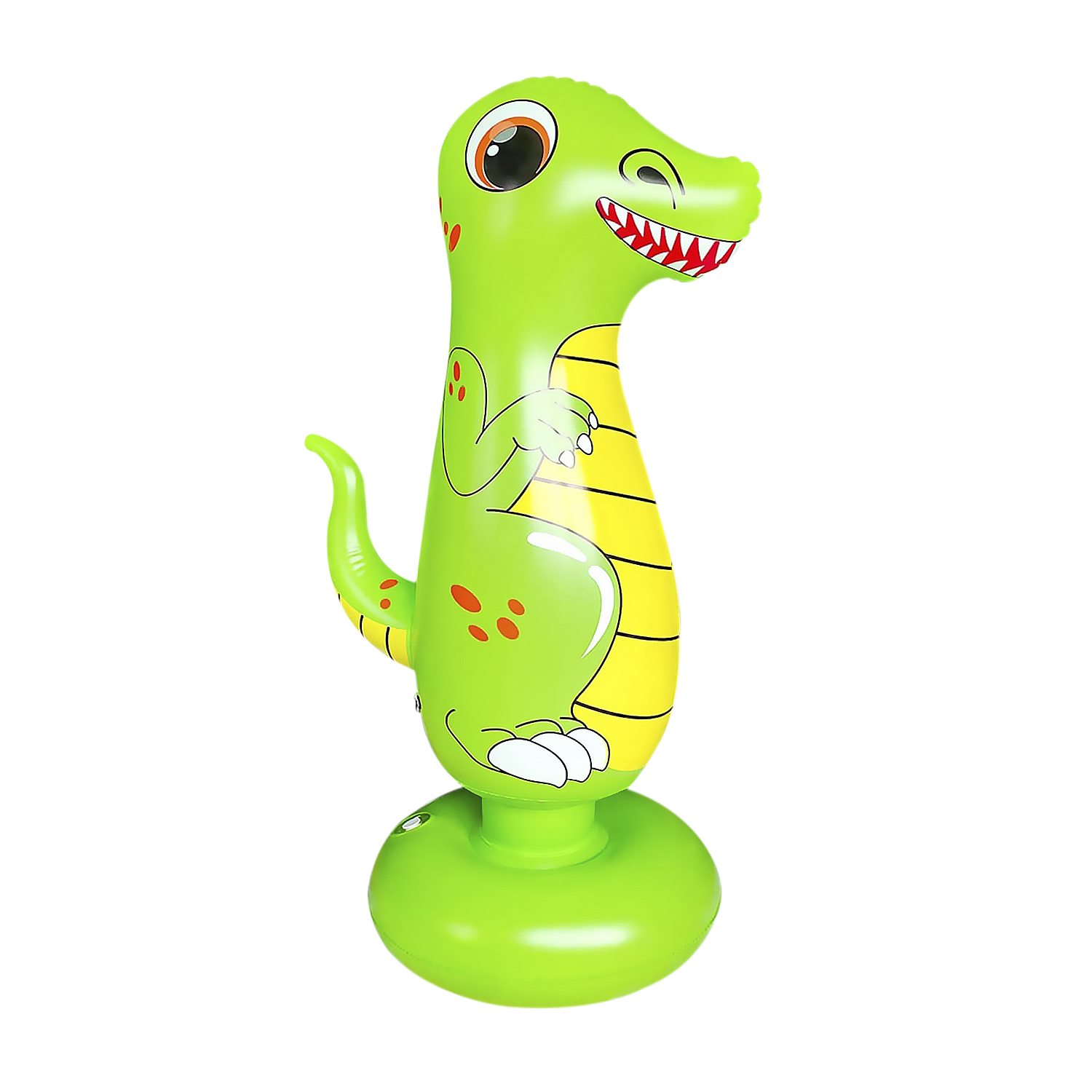 DAM. Dinosaurio hinchable tentetieso. Punching ball, practica karate, boxeo. 120cm. 30x30x120 cm.
