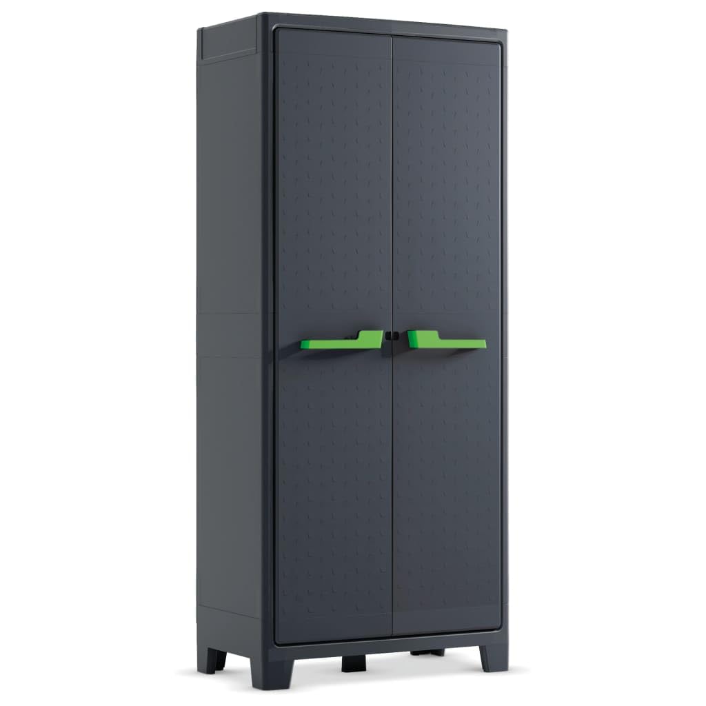 Keter Armario de Almacenaje con Estantes Gris Grafito 182 cm Doméstico Muebles