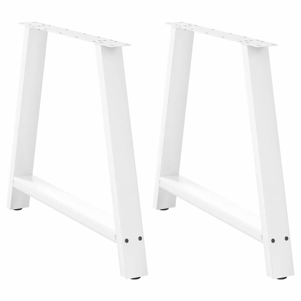 vidaXL Patas para mesa de comedor en forma de A (2 unidades) 100 x (72-73) cm, acero
