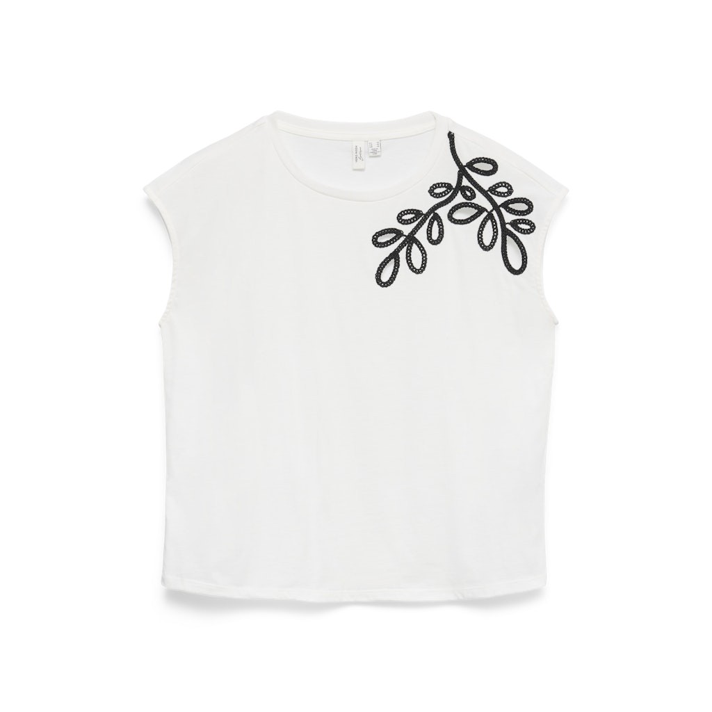 Vero Moda Camiseta Mujer VMKIMBER S/L O-NECK TOP JRS BTQ