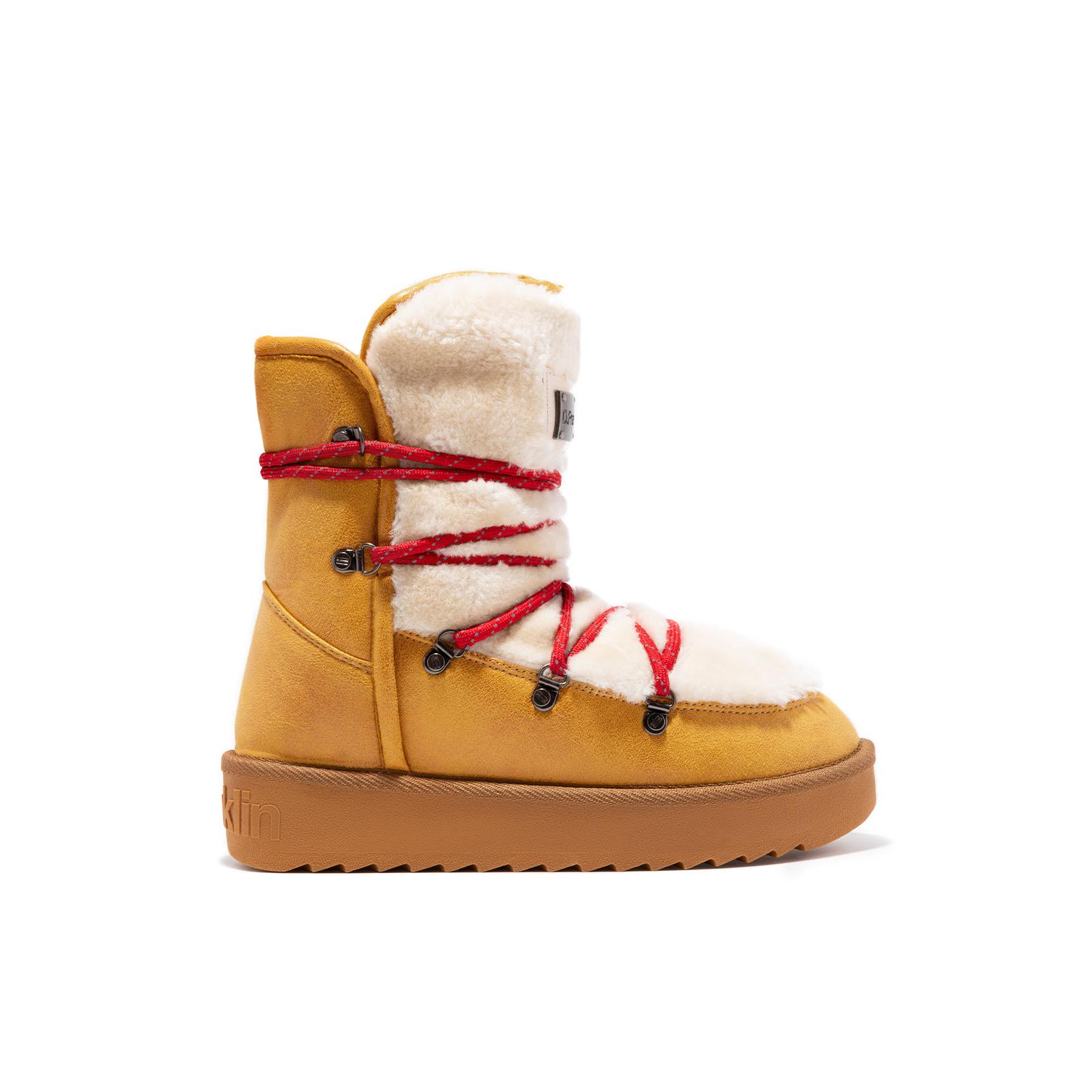 D.Franklin Botas Australianas Mujer Forro Exterior Nordic Pelo  Trk Fur  ient Taupe  - Botas para Mujer - Moda casual Mujer