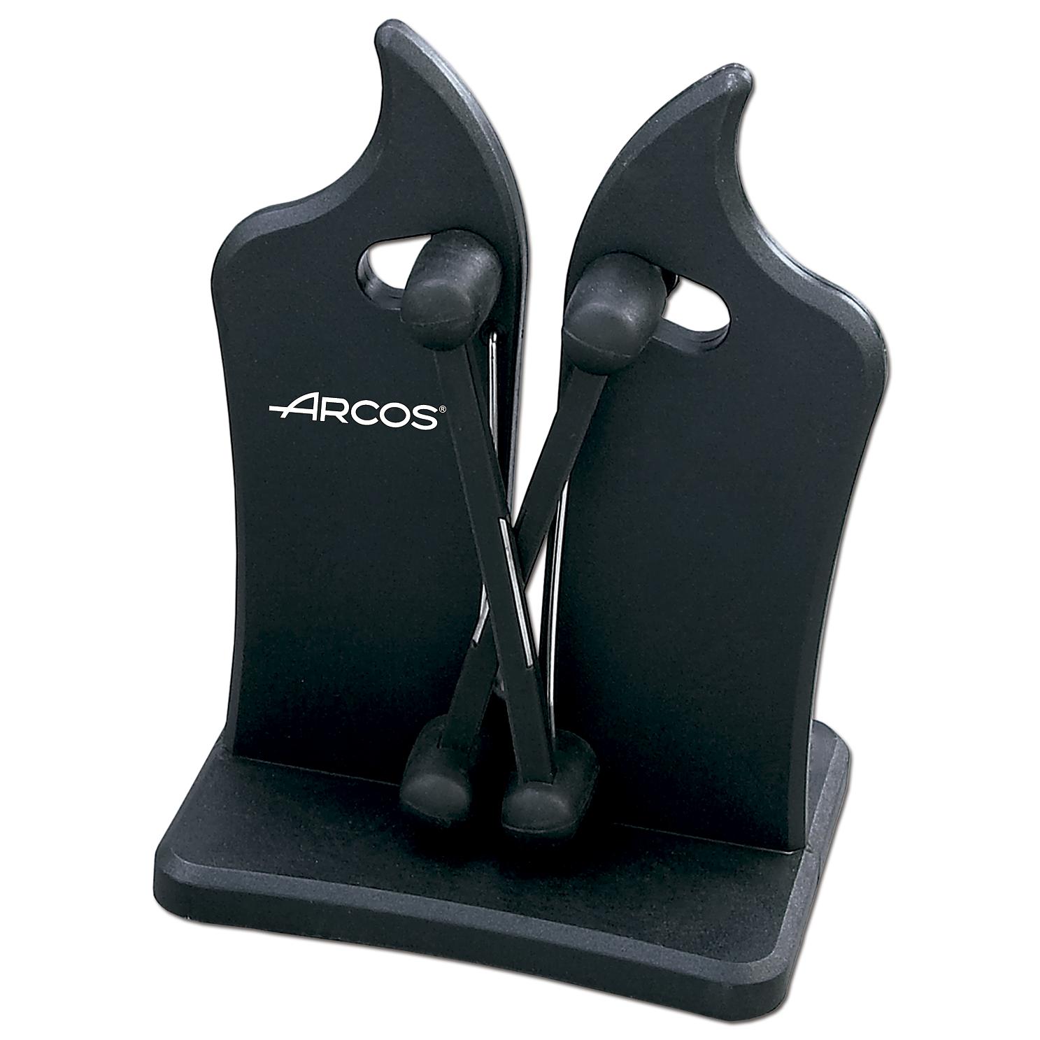 Arcos - Arcos Afiladores - Afilador Profesional de Cuchillos - Hecho de ABS Color Negro