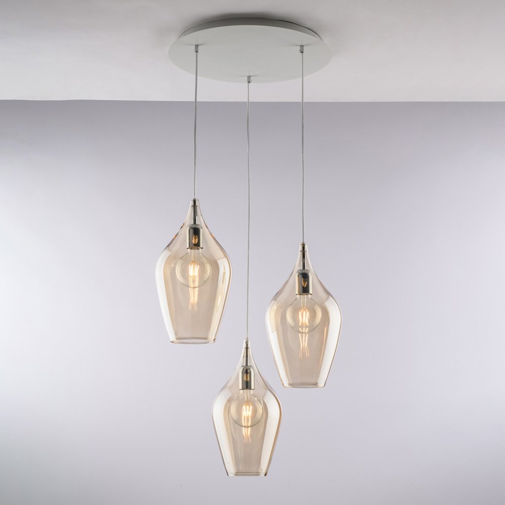 Araña Contemporánea Ares 3 Luces E27