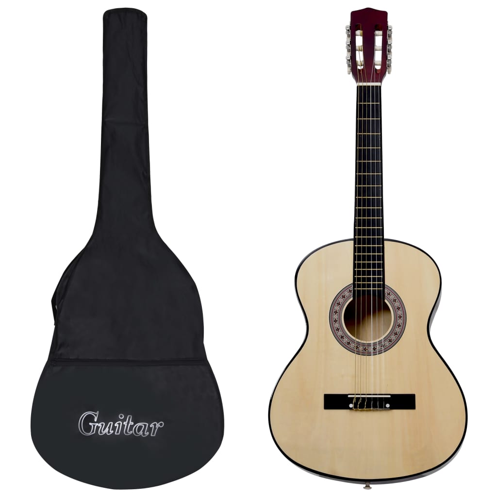 vidaXL Guitarra clásica para principiantes con funda 3/4 36"