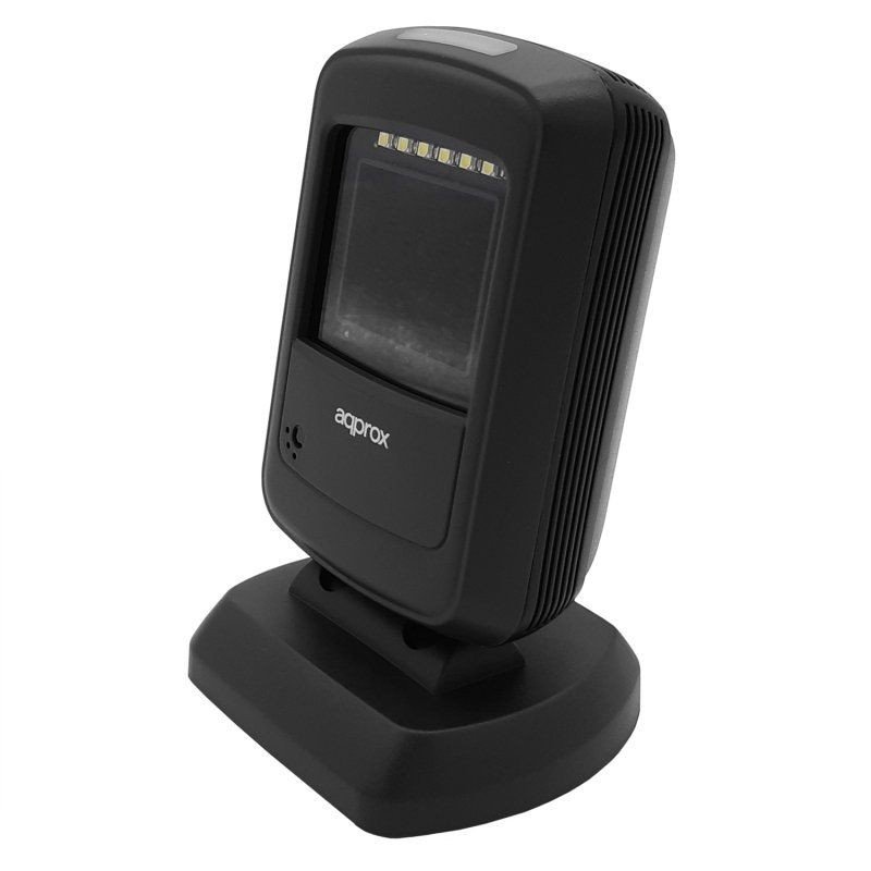 Approx APPLS07 Escáner de Códigos de Barras 1D/2D USB con Diseño de Sobremesa