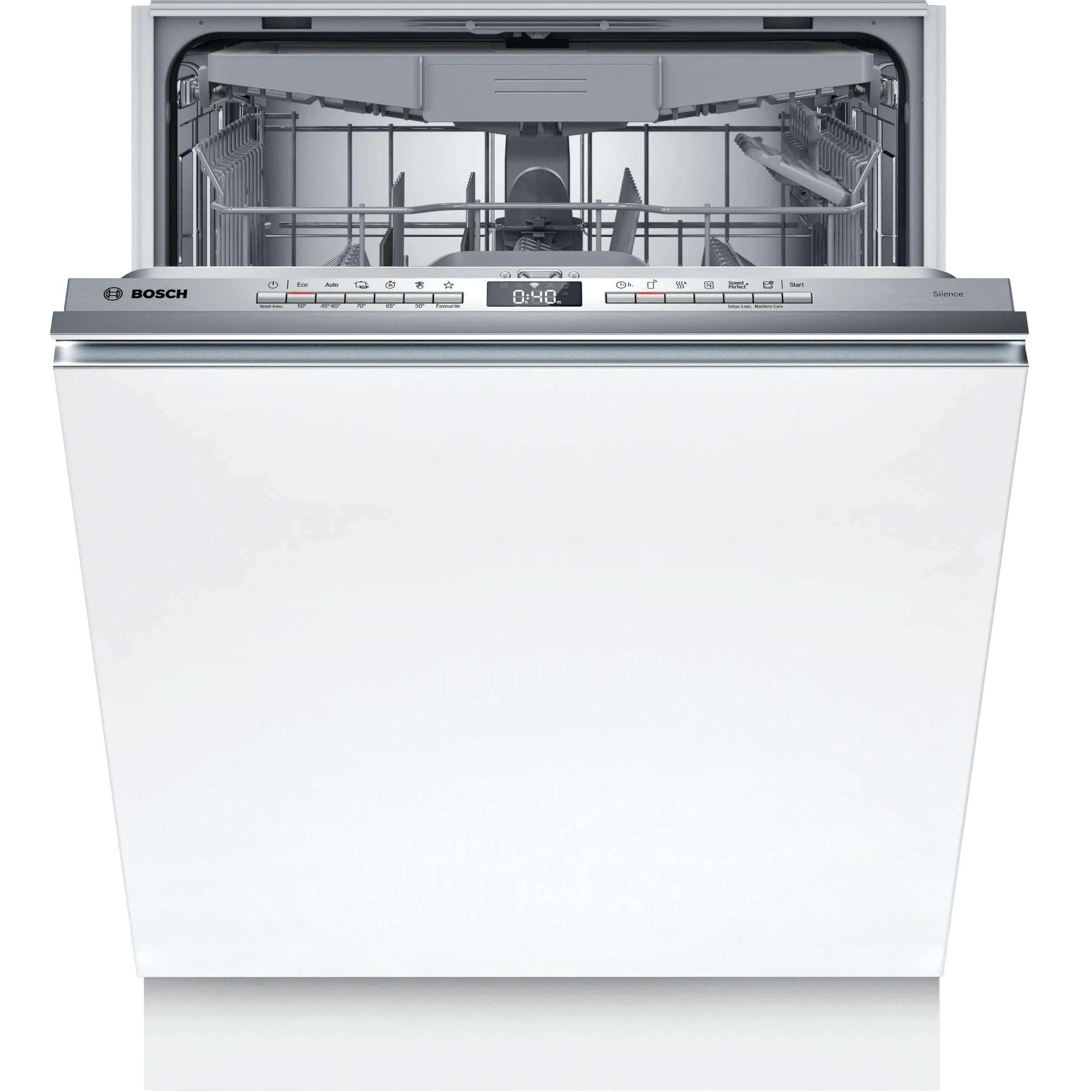 Lavavajillas Integrable 60cm BOSCH SMH4HVX14E 14 cubiertos Clase B  | Acero inox antihuellas, Serie 4