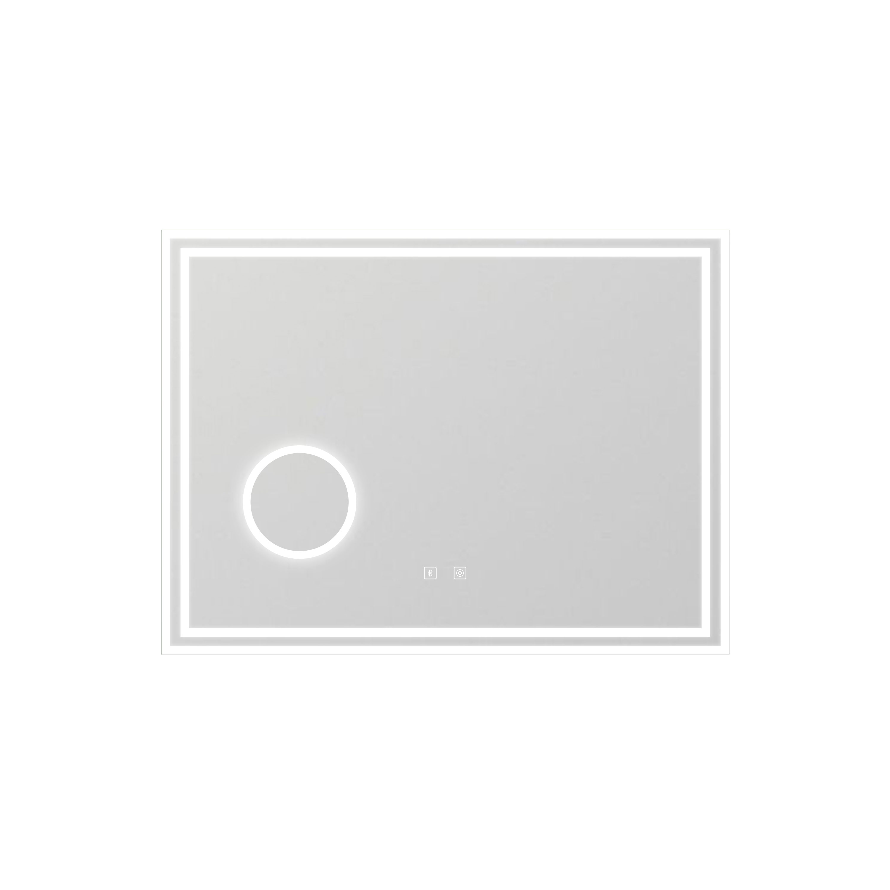 Espejo de baño LED + Bluetooth + espejo de aumento + regulable