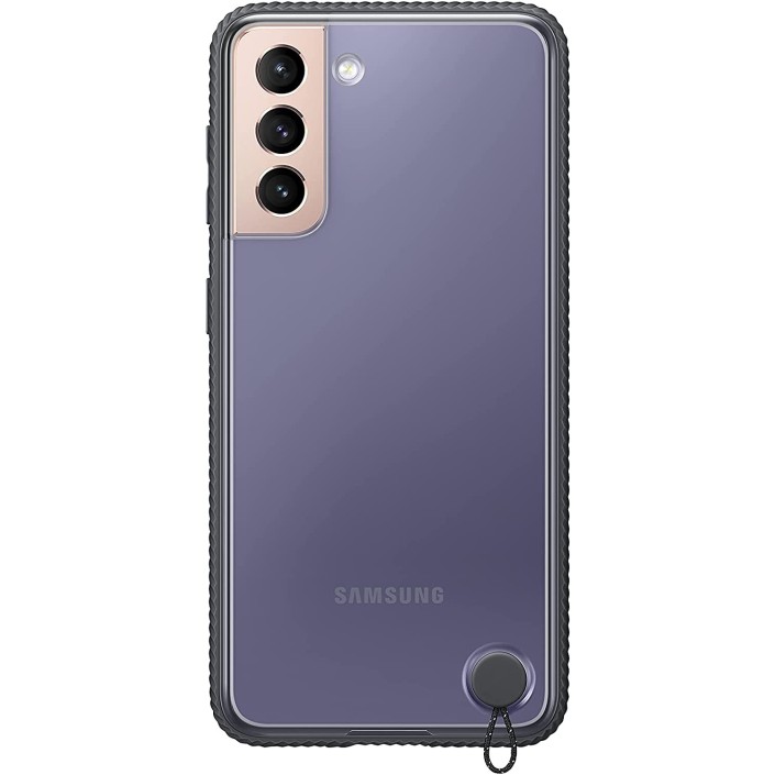 Funda Clear Cover para Samsung Galaxy S21 Plus Transparente con Borde Negro Modelo EF-GG996CB