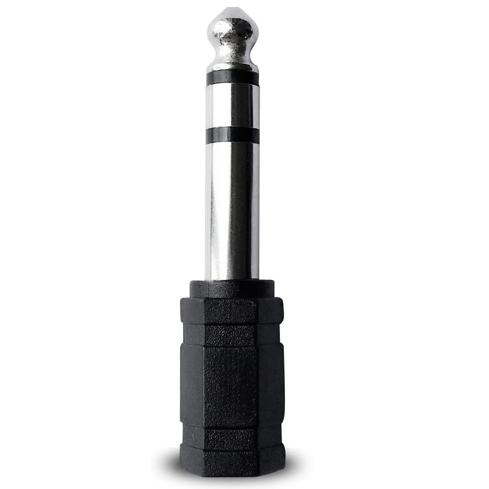 CABLEPELADO Adaptador de Audio Estéreo Jack 3.5mm Hembra a 6.35mm Macho | Conversor para Auriculares | PVC