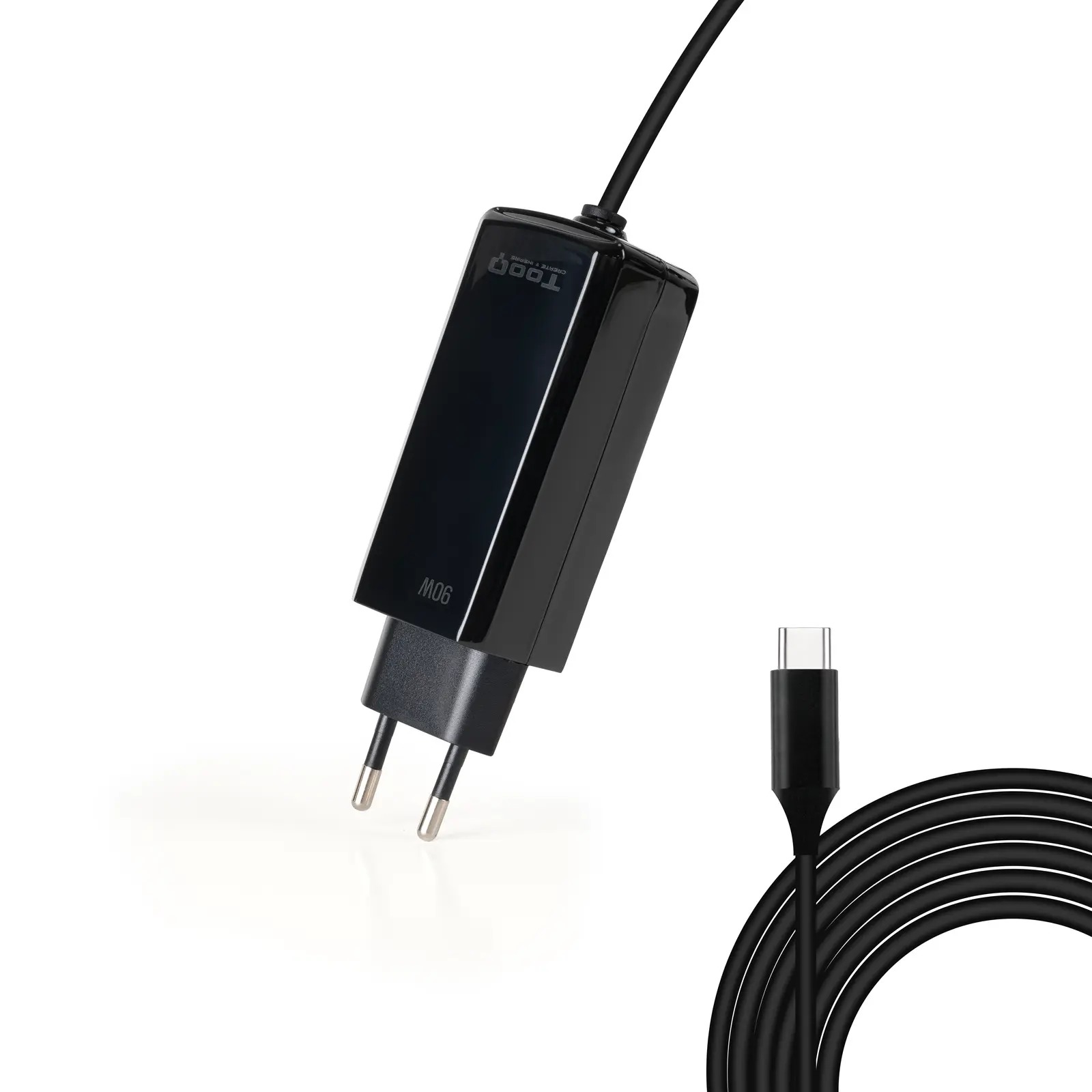 Cargador Usb-c/pd 90w Gan Cúbico Tooq Tqlc-usbcgan90pd-c