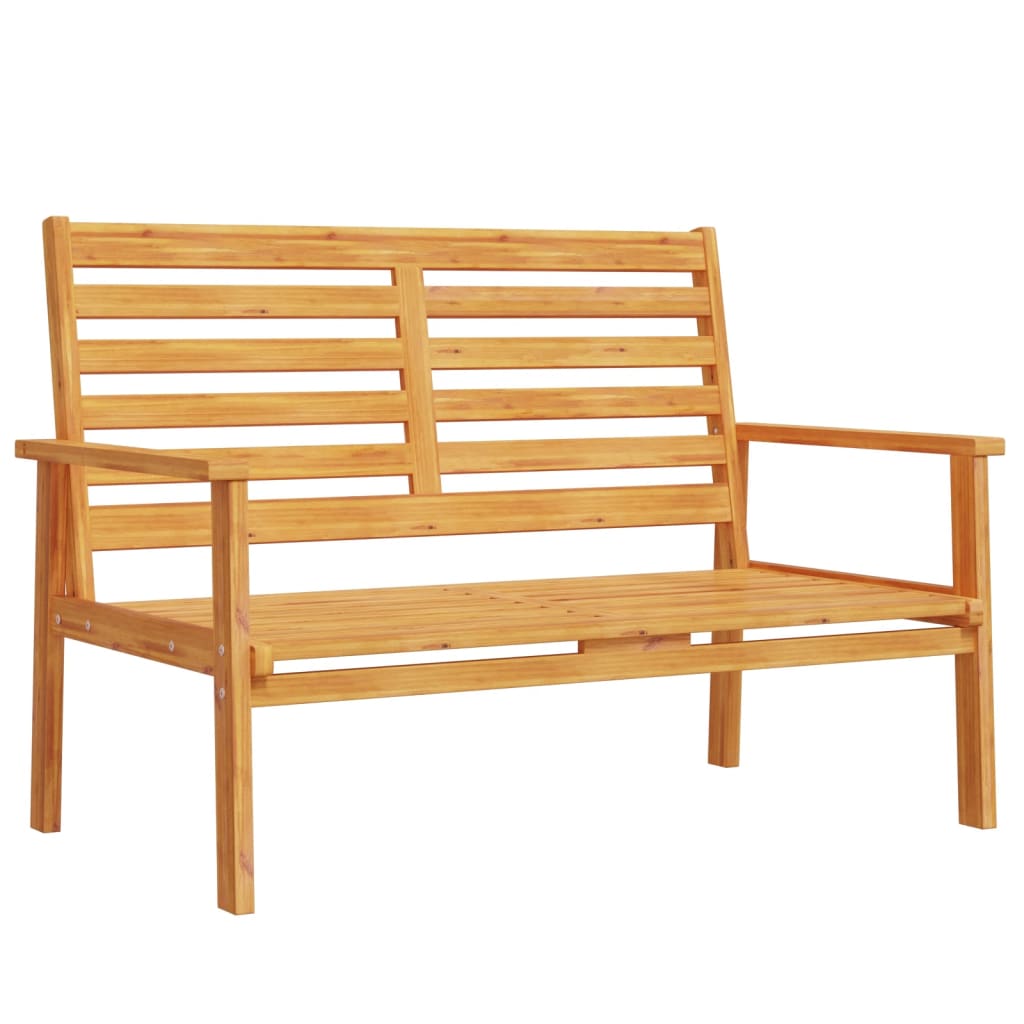Banco Sofá de Jardín Vidaxl Madera Maciza de Acacia 120 Cm Marrón