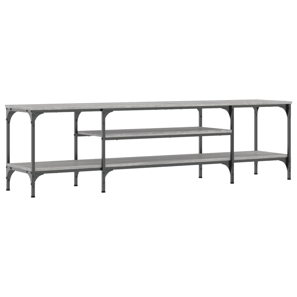 Mueble TV Vidaxl Industrial 161x35x45cm Gris Sonoma
