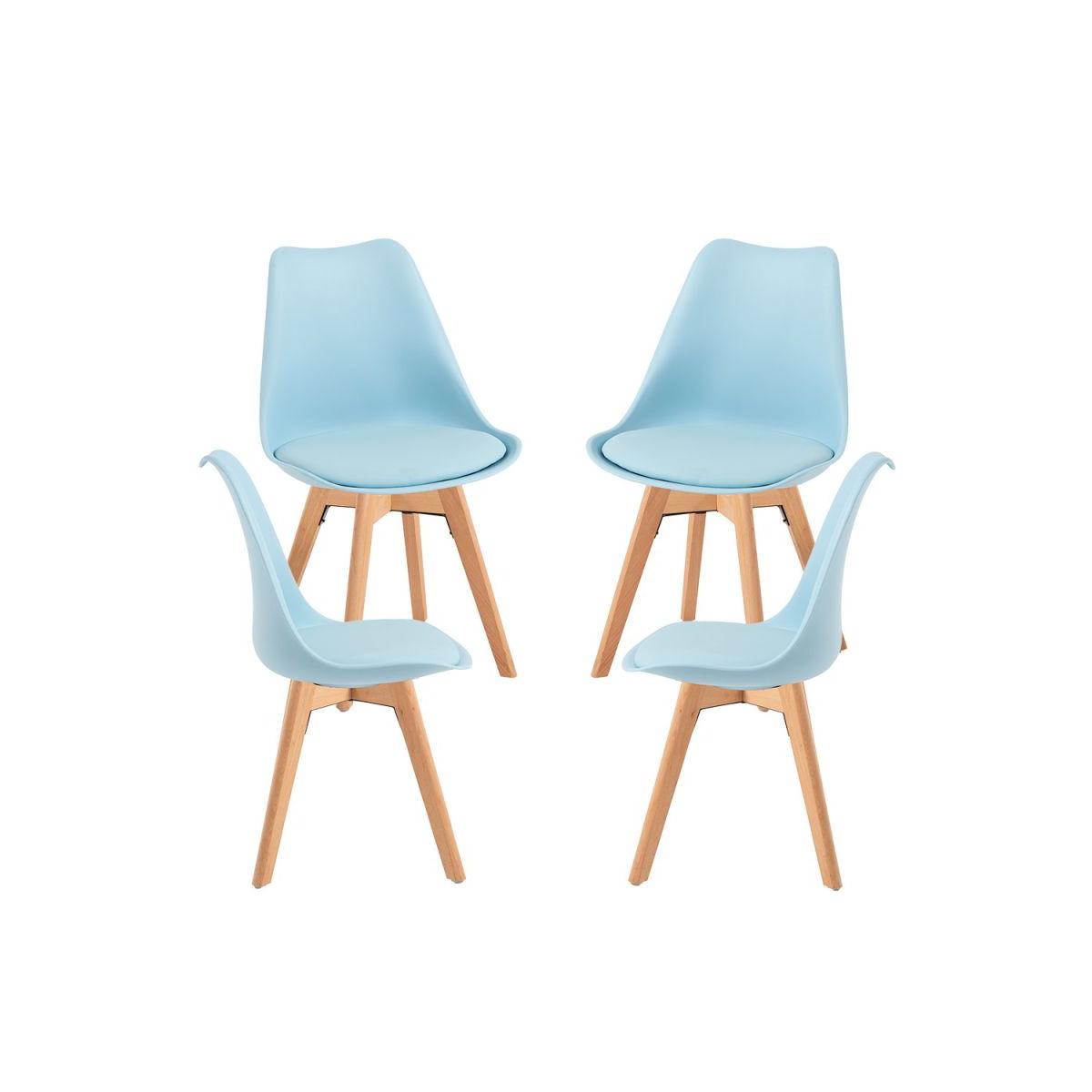 Regalos Miguel - Packs Sillas Comedor - Pack 4 Sillas Synk Basic - Azul agua