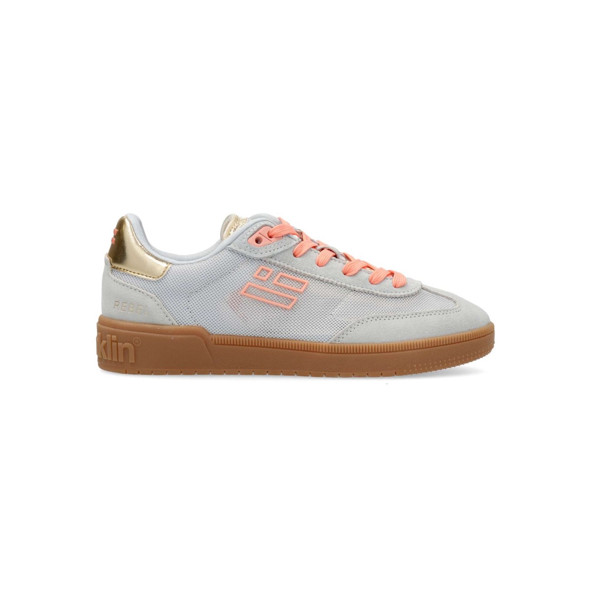 D. Franklin - Zapatillas deportivas retro Zapatilla deportiva retro rejilla para mujer, de piel sintética y textil rejilla con suela de goma y plantilla acolchada extraíble