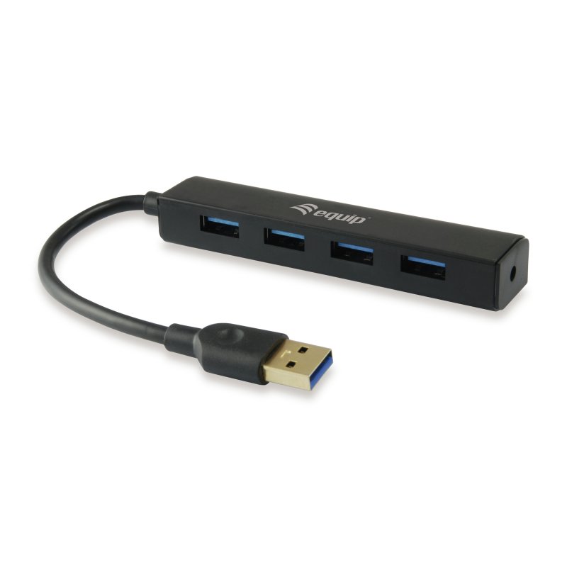 Equip Concentrador USB 3.0 de 4 Puertos para Expansión de Dispositivos USB