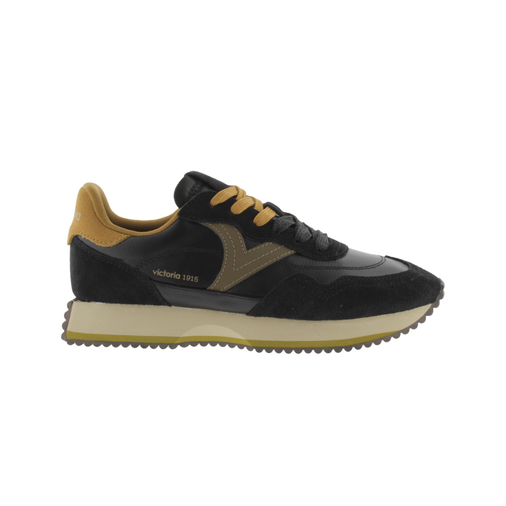 Victoria Cosmos Zapatillas de nylon metalizado con piezas de serraje y suela en sierra 1134118