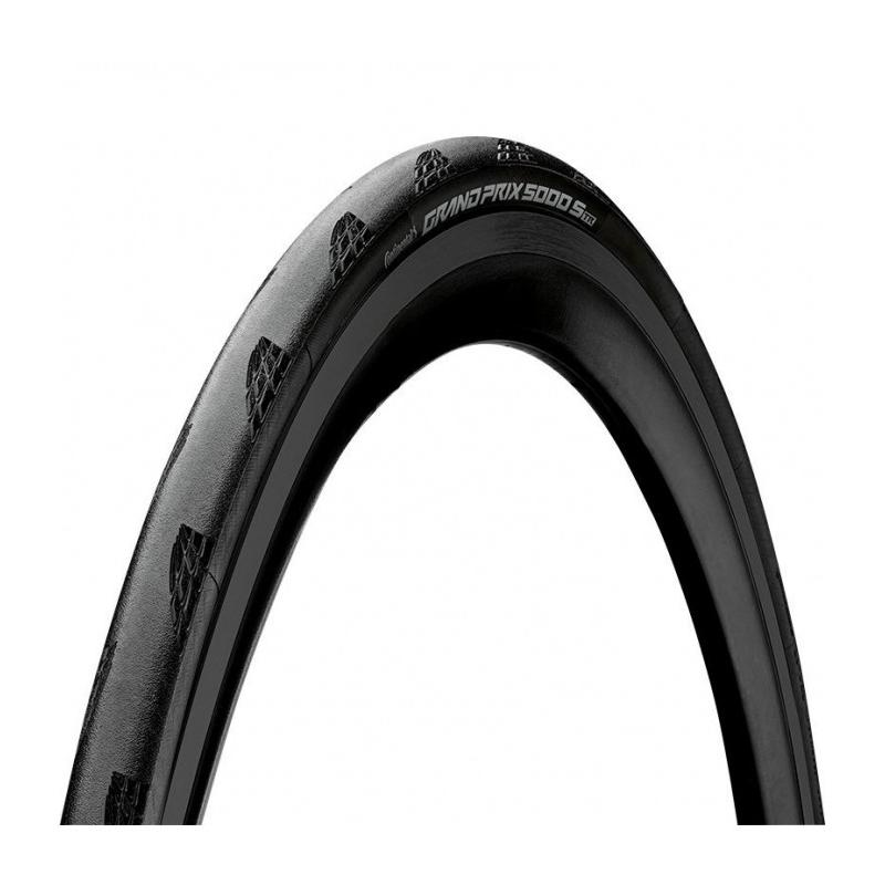 Continental - Cubierta para bicicleta de carretera Grand Prix 5000 S Tubeless Ready, más ligera y rápida con laterales reforzados, tecnología Vectran Breaker y compuesto Blackchili, compatible con llantas hookless hasta 73 PSI