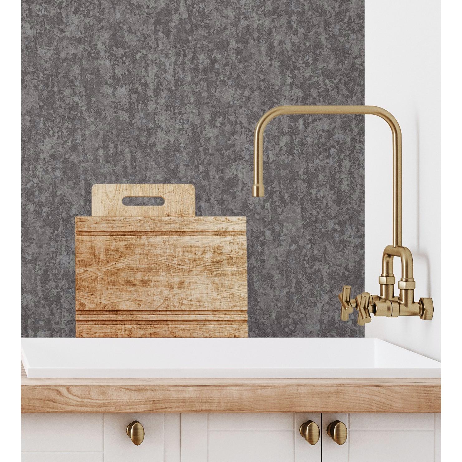 Papel pintado vinílico lavable con textura de piedra estilo industrial en relieve - Allure Texture 681639 de GAULAN - Rollo de 10 m x 1,06 m