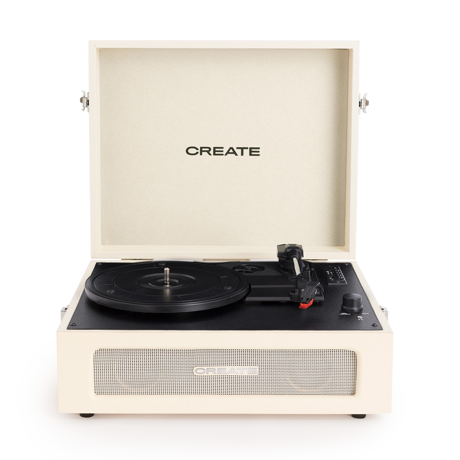 CREATE - RECORD PLAYER RETRO - Tocadiscos Retro con Bluetooth, USB, SD, MicroSD y Mp3
