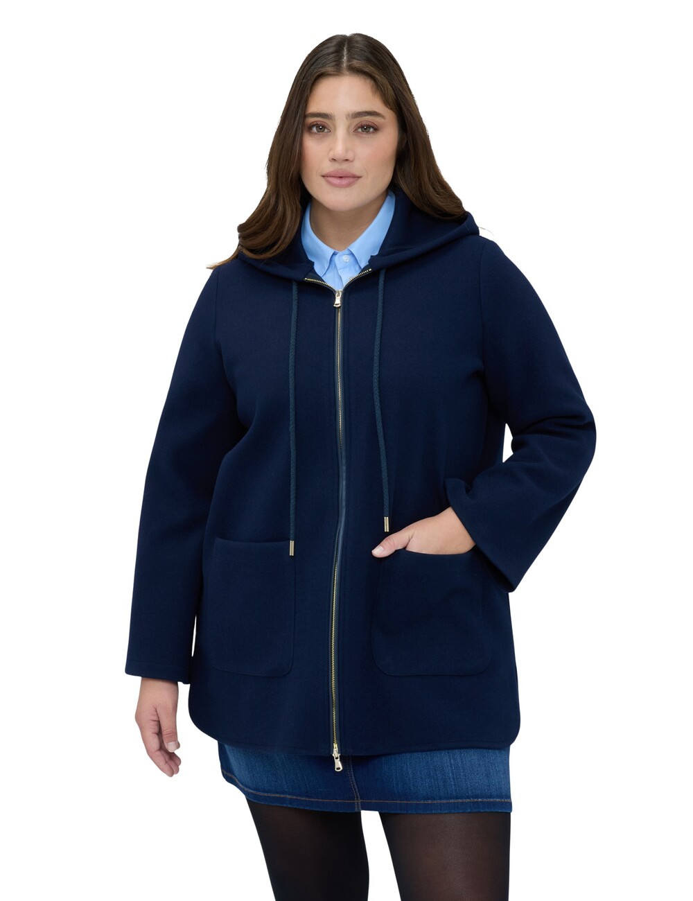 Fiorella Rubino - Chaqueta de paño con capucha