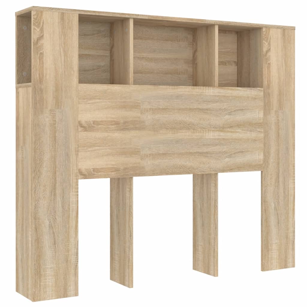 vidaXL Mueble cabecero color roble Sonoma 120x18,5x102,5 cm
