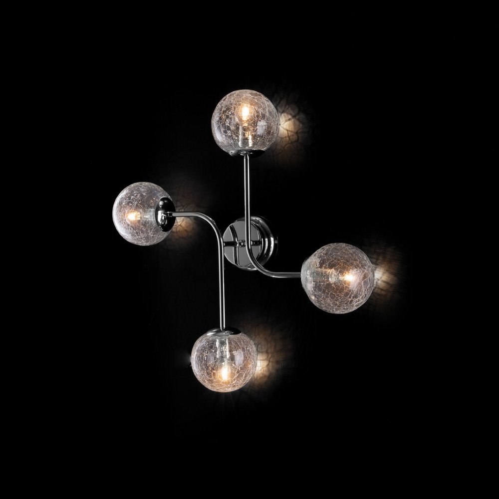 Moderna lámpara de techo Ikarus Chrome 4 Lights E14