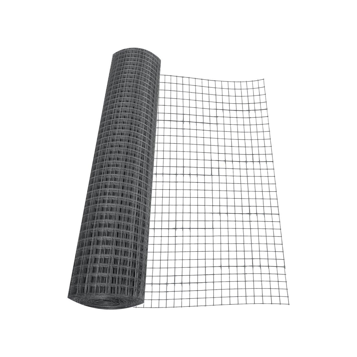JARDIN202 - Malla Metálica Cuadrada – Rollo Alambre Multiusos Galvanizado en color Plata