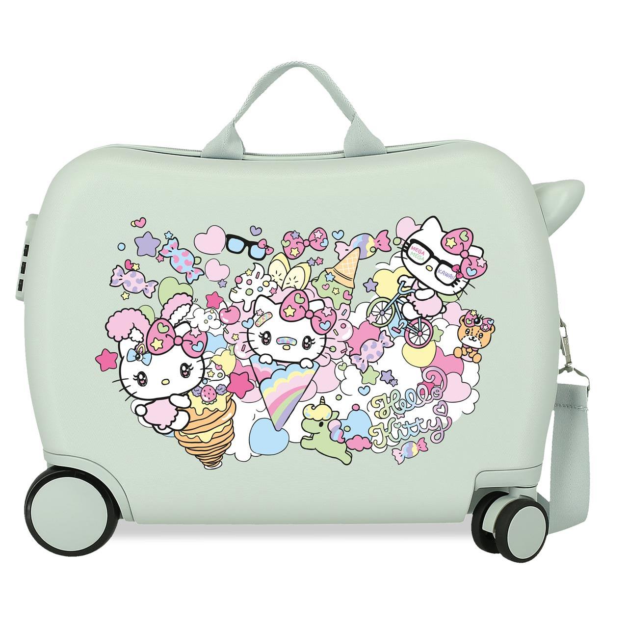 Maleta Infantil Sanrio Hello kitty harajuko menta 38x50x20cm