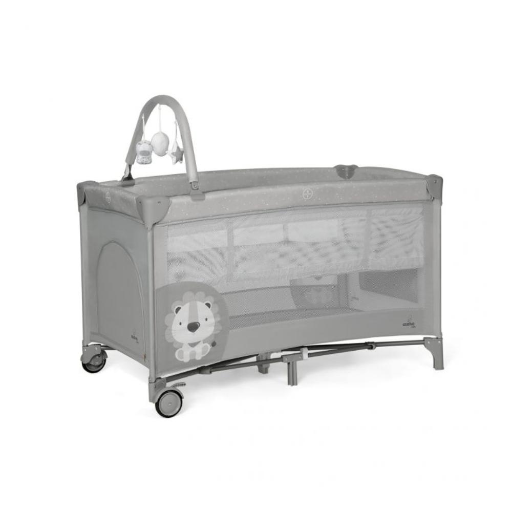 Cama de viagem Asalvo Complet Duo Baby Lion Grey