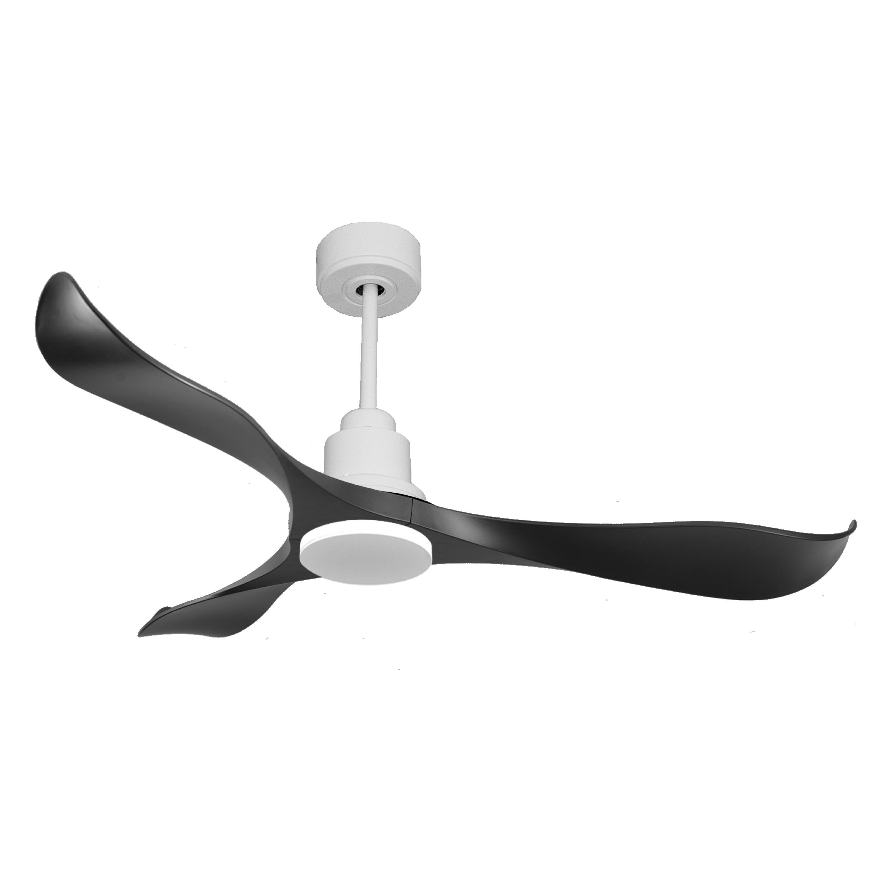 Ventilador de techo Reversible Termostato Wifi Motor DC Techos Inclinados Mando a Distancia Adaptador 2/3 Aspas Hypersilence Memoria