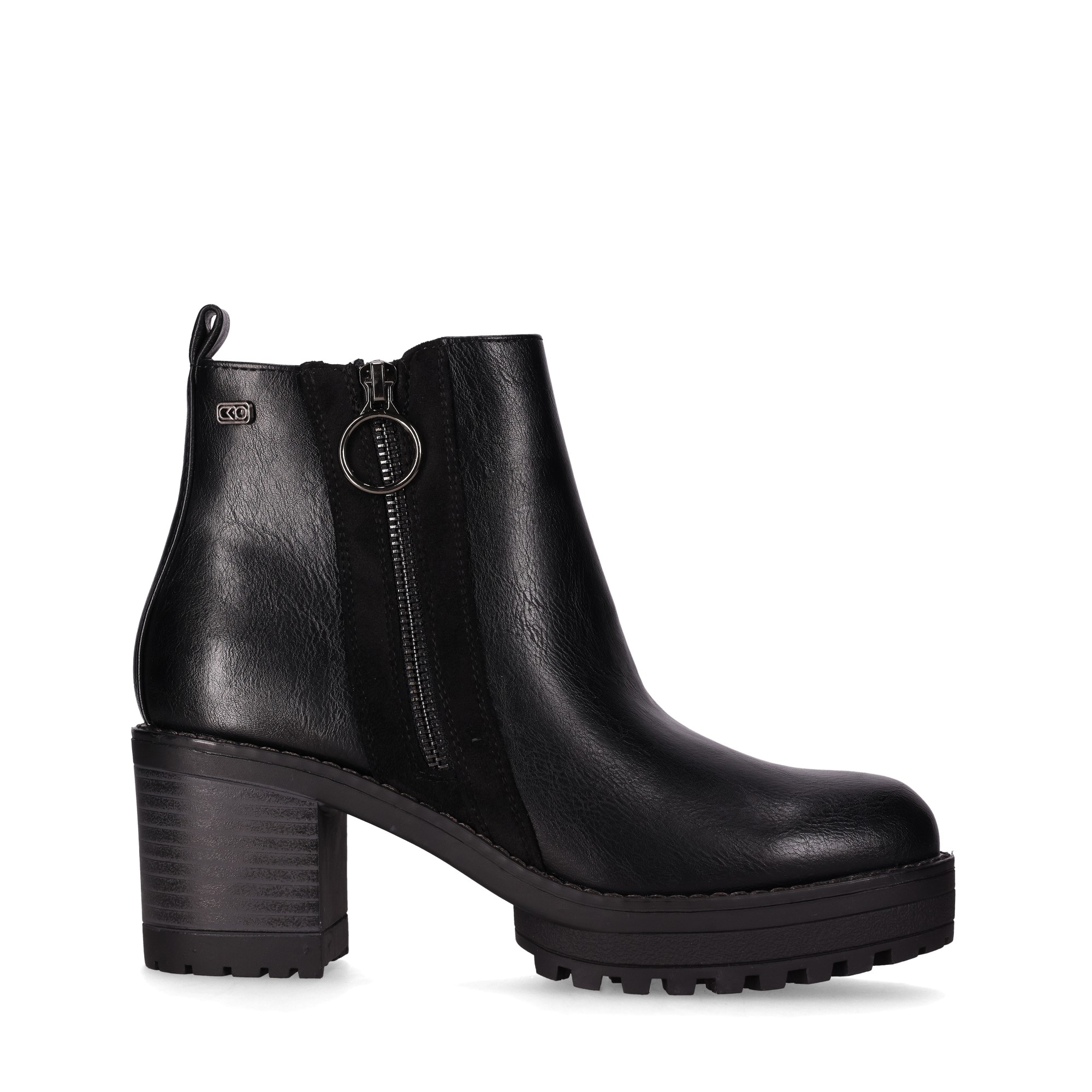 CHIKA10 Botines Piel Vegana de Mujer Chika10 Tacon medio