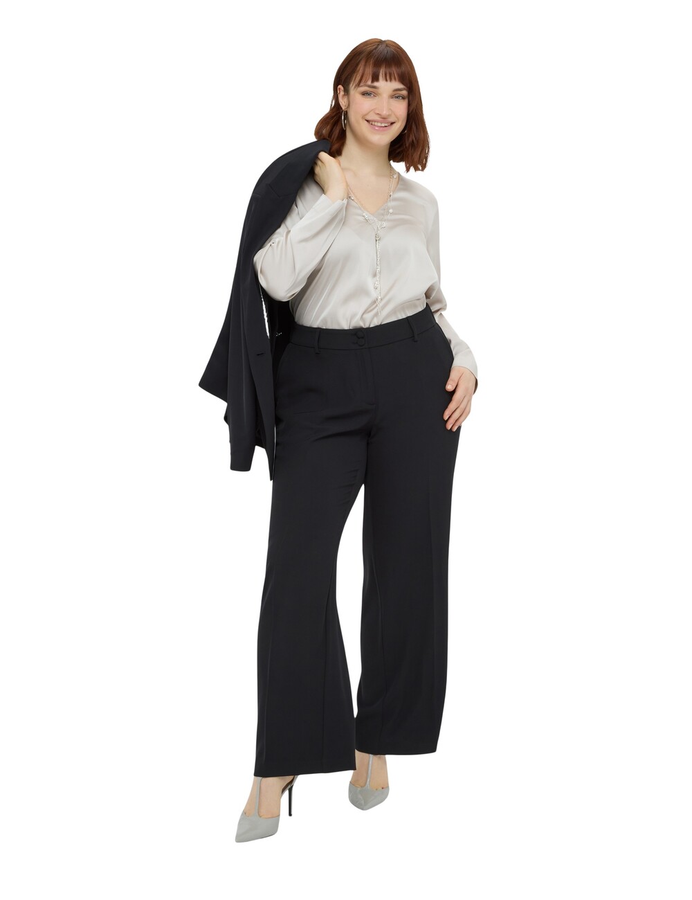 Fiorella Rubino - Pantalones Wide Leg en tejido fluido