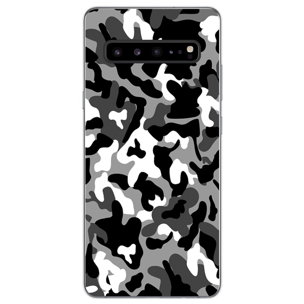 Tumundosmartphone Funda Gel Tpu para Samsung Galaxy S10 5G diseño Snow Camuflaje Dibujos