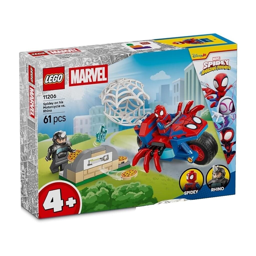 Lego Marvel Spidey en Su Moto vs Rino Juguetes LEGO