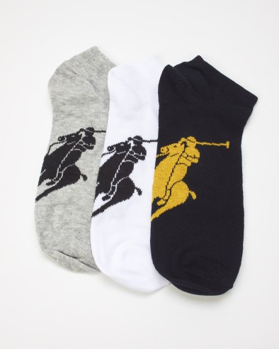 POLO RALPH LAUREN 449655205 - Pack de 3 Calcetines de Algodón para Hombre
