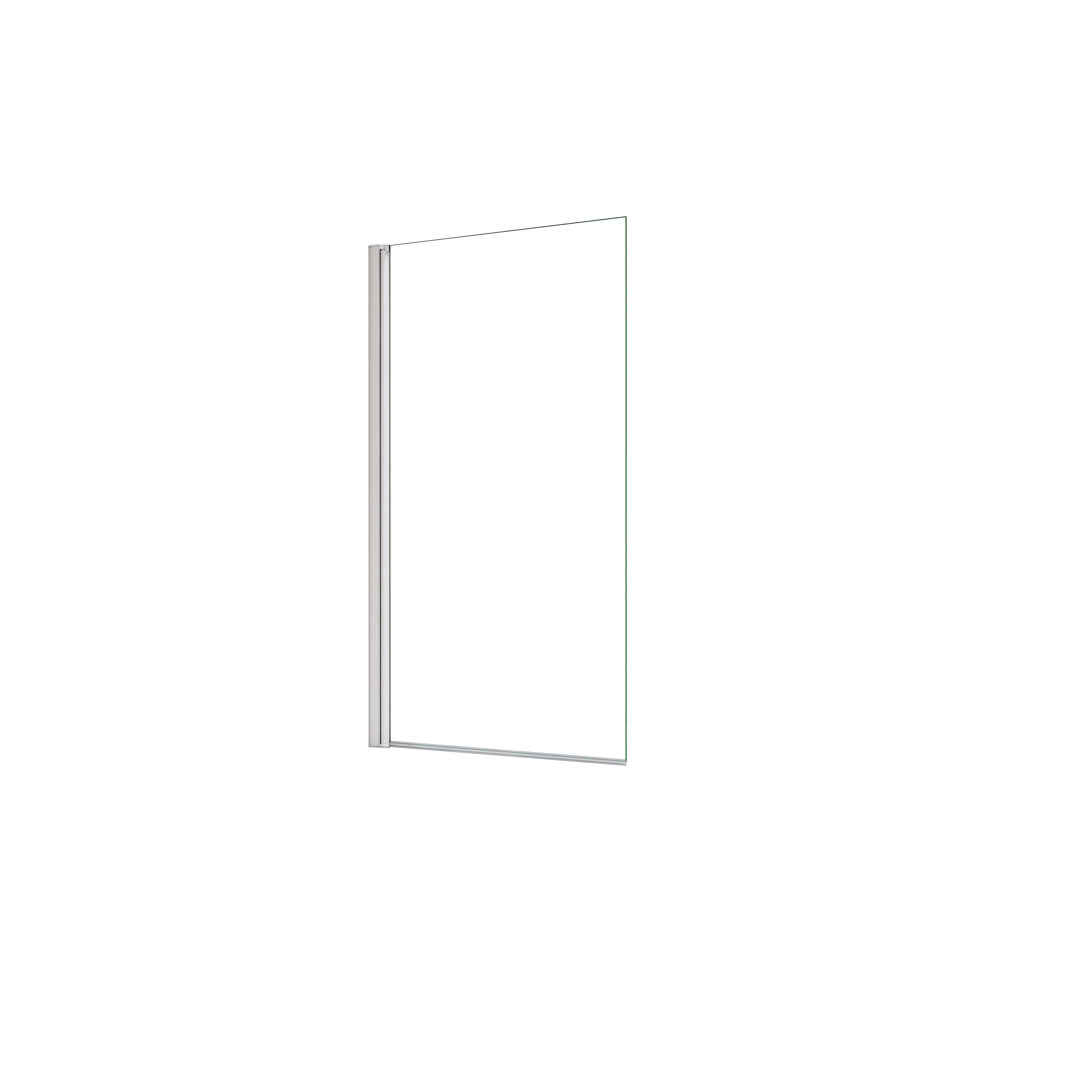Mampara de Bañera Abatible,Vidrio Templado 6mm,Cromado, (78-80)X140cm