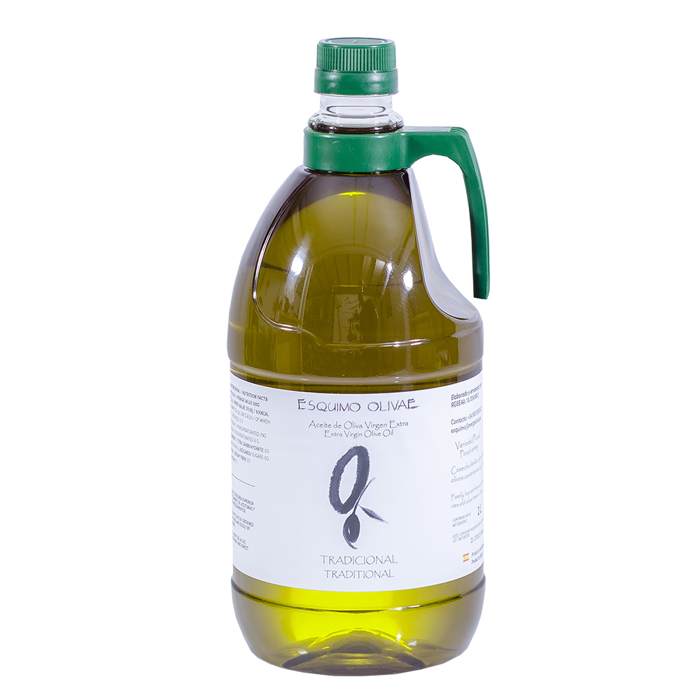 ESQUIMO OLIVAE Tradicional PICUAL envase 2L, aceite de oliva virgen extra ECOLÓGICO.